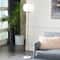 CosmoLiving by Cosmopolitan White Metal Modern Floor Lamp, 64" x 12" x 12"